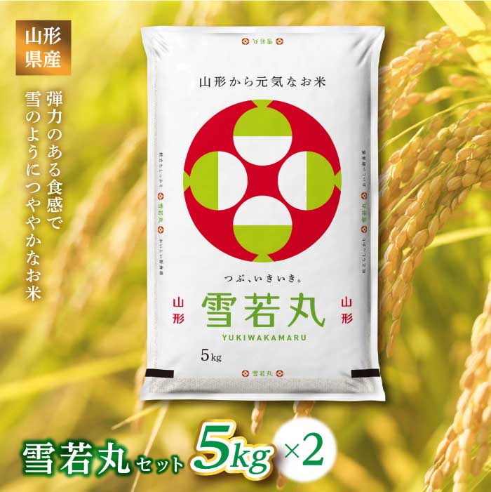 【ふるさと納税】 《ふるさとの極み》山形県産 雪若丸セット 10kg(5kg×2) F2Y-1182