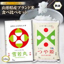 人気ランキング第21位「山形県」口コミ数「0件」評価「0」山形県産 山形県産ブランド米食べ比べセット(つや姫5kg＆雪若丸5kg) F2Y-1293