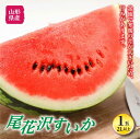 【ふるさと納税】すいか名産地 尾花沢産 大玉すいか 1玉 2L以上 F2Y-1469