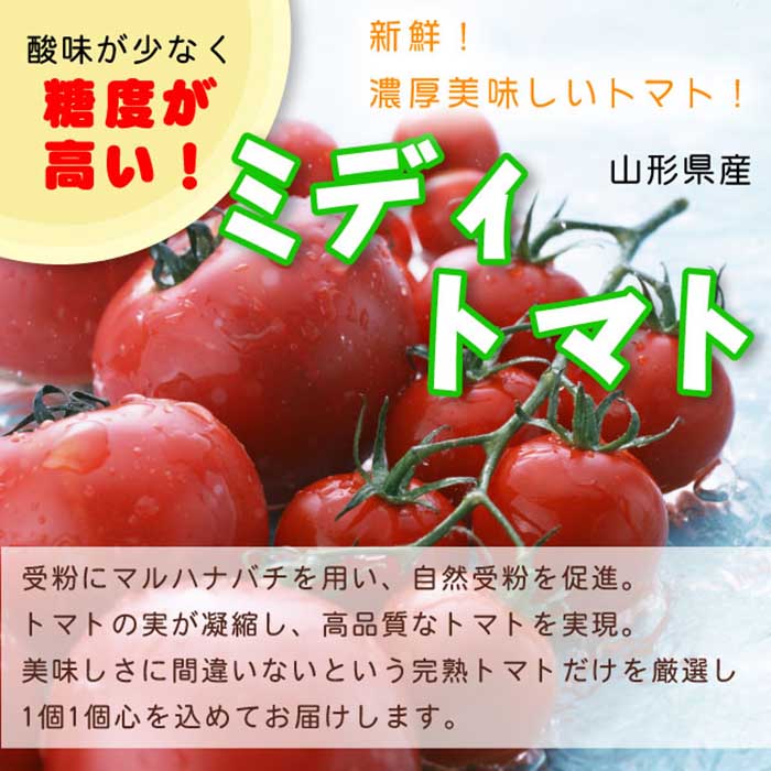 [令和6年産先行受付]山形県産高糖度ミディトマト[シンディスィート] 2kg