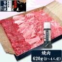 【ふるさと納税】米沢牛焼肉用620g(焼肉のタレ180ml付