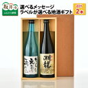 【ふるさと納税】ご家族やご友人、お世話になった方へ。選べるラベル 『地酒ギフト』＆生原酒限定品 神力『淵龍』 (720ml × 2本)