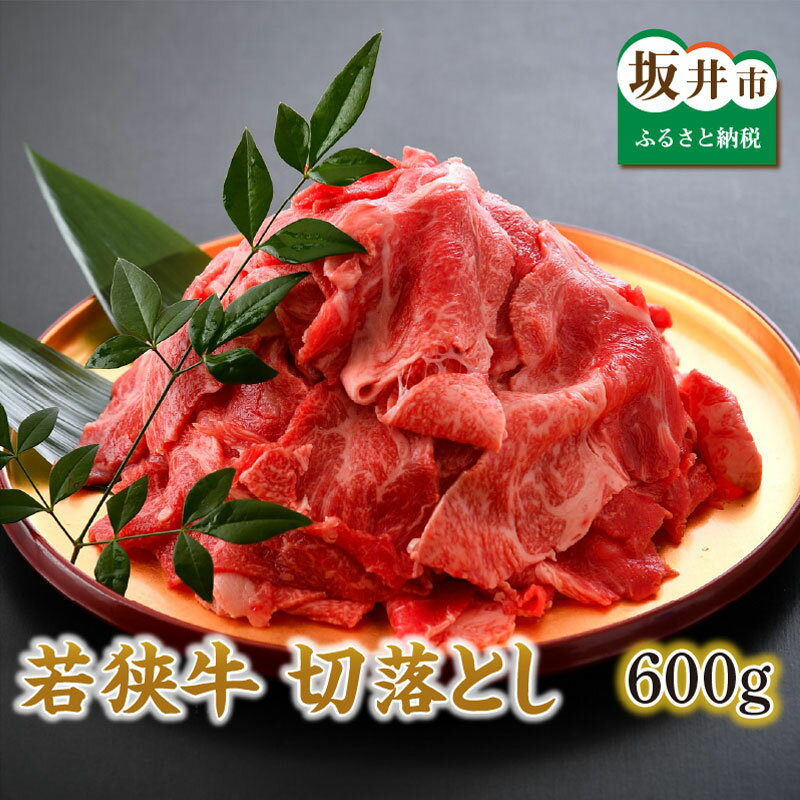 国産和牛 坂井市産 福井県産 美味しい若狭牛 切り落とし 600g すき焼き・肉じゃが・炒め物に！脂の旨味がとけ出した最高の肉だし！