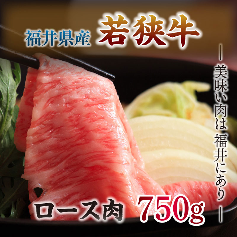 【ふるさと納税】 坂井市産 福井県産 (国産 和牛) とろける若狭牛ロース 750g ≪すきやき用≫ f182109-sakai-10000378 福井県坂井市 サンプル画像2