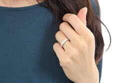 【ふるさと納税】指輪 リング レディース ジュエリー アクセサリー プラチナ ダイヤモンド 0.5ct 一文字タイプ ギフト プレゼント ジュエリーケース付 鑑別書付 保証書付 K098-023･･･ 画像2