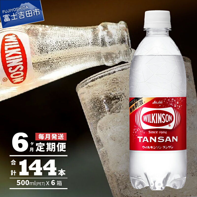 【ふるさと納税】 定期便 【6ヶ月お届け！】ウィルキンソン タンサン 24本入 強炭酸 炭酸飲料 炭酸 ペットボトル アサヒ飲料 炭酸水のサムネイル