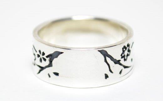 【ふるさと納税】 指輪 メンズ リング シルバー アクセサリー シルバーリング 富士山 和柄 受注生産 オリジナル ハンドメイド 9号〜25号 プレゼント ギフト レディース