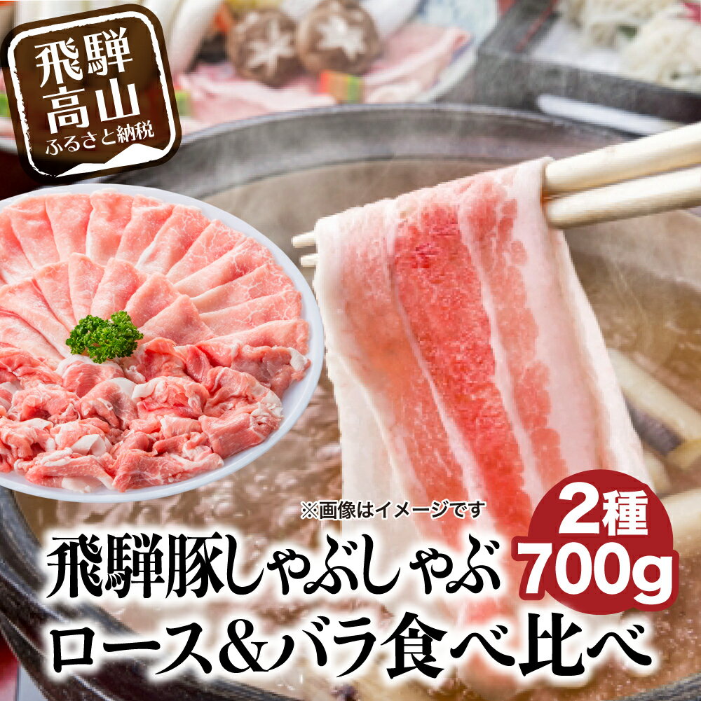 【ふるさと納税】飛騨豚 国産 豚肉 しゃぶしゃぶ セット ロース 300g バラ 400g 29-206 ブランド豚 a554