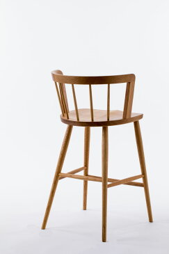 【ふるさと納税】ウォリスカウンターチェアー(オーク)/板座 g175