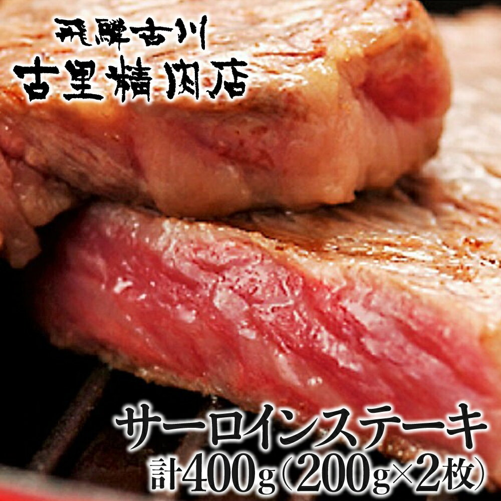 【ふるさと納税】飛騨市推奨特産品 飛騨牛4等級 サーロインステーキ 2枚計400g 牛肉 和牛 肉 熨斗掛け 熨斗掛け[D0054n] 1