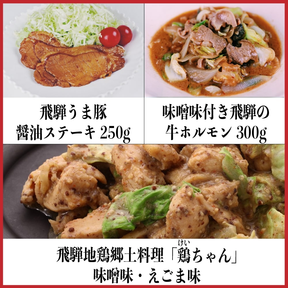 【ふるさと納税】飛騨地鶏けいちゃん 2種 味付き飛騨旨豚 味付き 肉 牛ホルモン 牛・豚・鶏の全部入りセット 神岡 飛騨 ひだ小僧[Q176]16000円