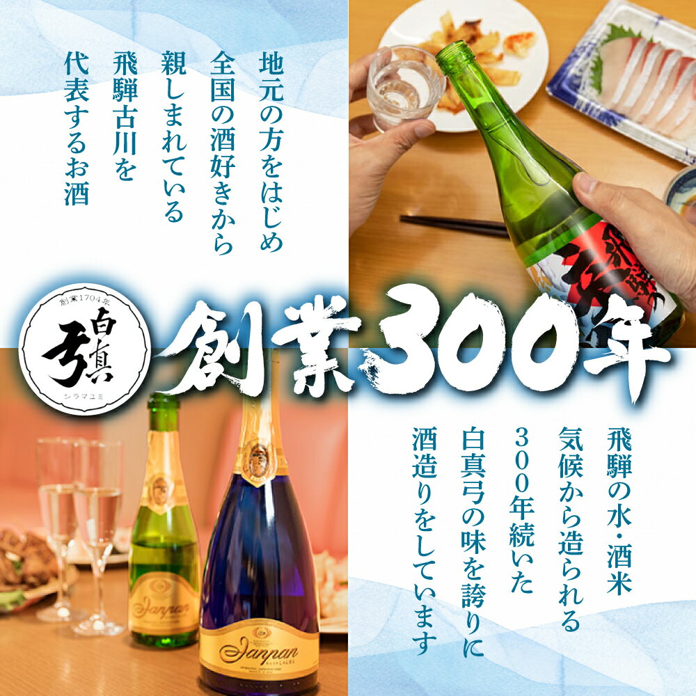 【ふるさと納税】飛騨 地酒 日本酒 定期便 白真弓　四季めぐり（中びん）定期便 お楽しみ[K0020]