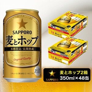 【ふるさと納税】 ビール 麦とホップ サッポロ 焼津 サッポロビール 350ml×2箱セット(48缶...