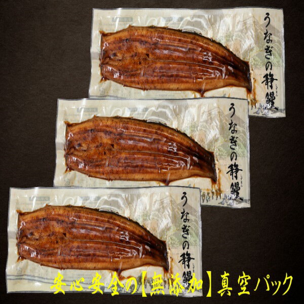 【ふるさと納税】 鰻 魚 冷凍 焼津 無添加 真空パック 静岡県産 うなぎ 長焼き 140g 3尾 タレ・山椒付 a22-014