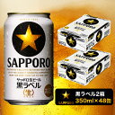 ふるさと納税 ビール 黒ラベル サッポロビール サッポロ 焼津 2箱セット 350ml 48本 a30-211