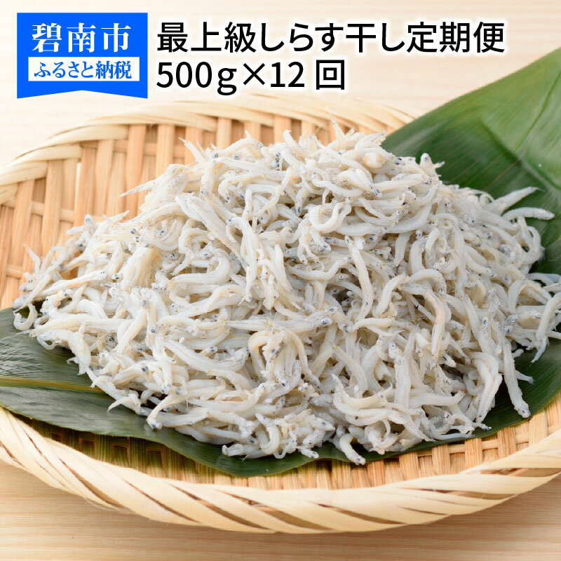 28位! 口コミ数「0件」評価「0」定期便 12回 しらす 500g × 12ヶ月 しらす屋の しらす干し ふっくら 柔らか 三河大浜漁港 贈答品 ギフト 送料無料