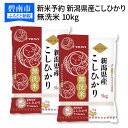 【ふるさと納税】米 無洗米 10kg 新米予約 コシヒカリ 令和4年産 新潟県産 安心安全なヤマトライス 送料無料