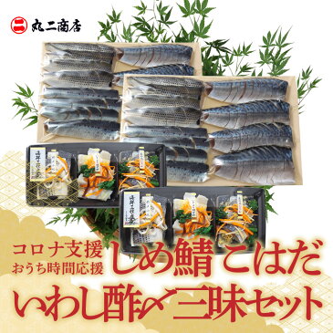 【ふるさと納税】コロナ支援 おうち時間応援 しめ鯖 こはだ いわし酢〆三昧セット H021-017