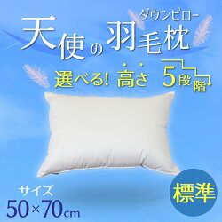 【ふるさと納税】【高さが選べる】天使の羽毛枕 ダウンピロー(50×70cm) / 標準 画像1