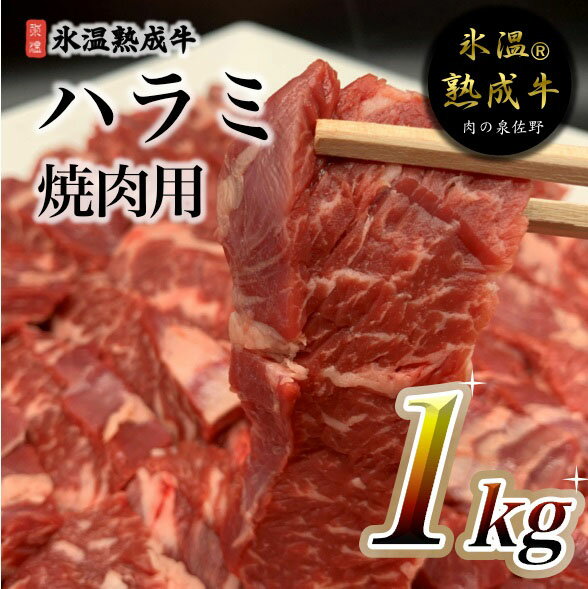 【ふるさと納税】氷温(R)熟成牛 ハラミ焼肉用1kg