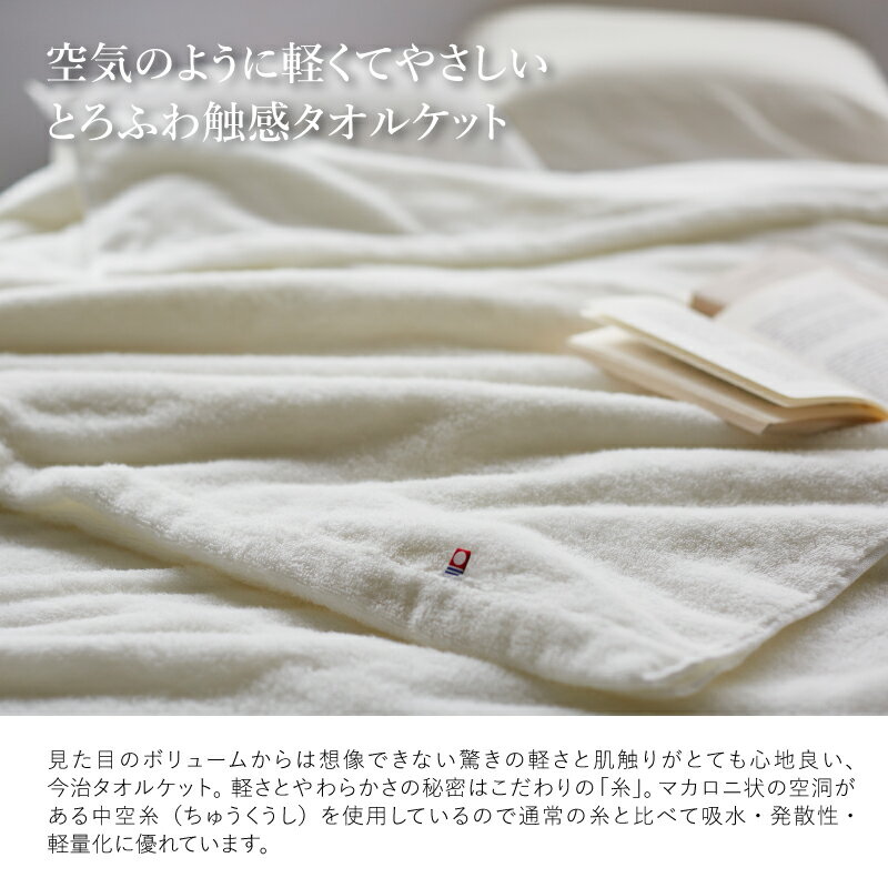 【ふるさと納税】今治贅沢とろふわ触感 タオルケット(1枚) 今治タオル 今治タオルケット タオルケット 日本製 高級タオルケット とろふわタオルケット 軽量 吸水性抜群 通気性抜群 オールシーズン 夏用 冬用 四季対応 中空糸 無撚糸 柔らかい 【m100-12】【トクダ】