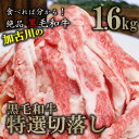 【ふるさと納税】黒毛和牛特選切落し1.6kg