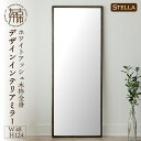 鏡人気ランク27位　口コミ数「1件」評価「5」「【ふるさと納税】【SENNOKI】Stellaステラ ホワイトアッシュW480×D35×H1240mm(8kg)木枠全身デザインインテリアミラー(4色)」