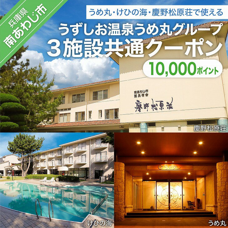 【ふるさと納税】うずしお温泉うめ丸グループ【3施設共通クーポン】10,000P ふるさと納税 旅行のサムネイル