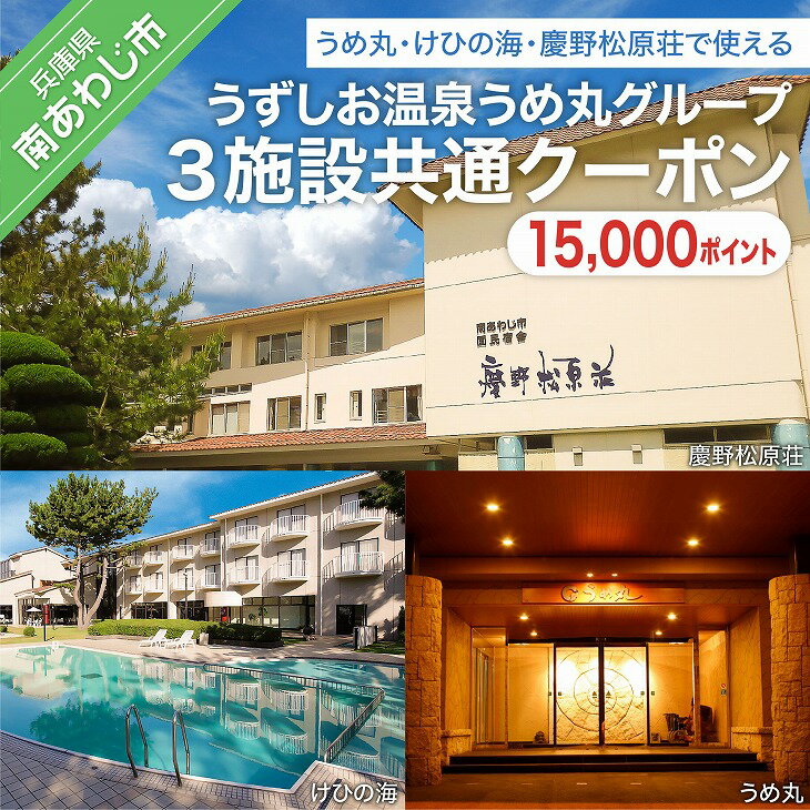 【ふるさと納税】 ふるさと納税 旅行 うずしお温泉うめ丸グループ【3施設共通クーポン】15,000Pのサムネイル