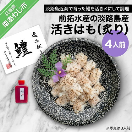 前拓水産の淡路島産活きはも（炙り）4人前【配送6月1日～8月31日】