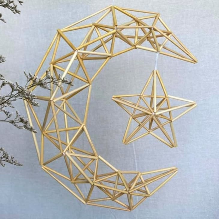 【ふるさと納税】【Papilio】光のモビール「ヒンメリ」　月と星