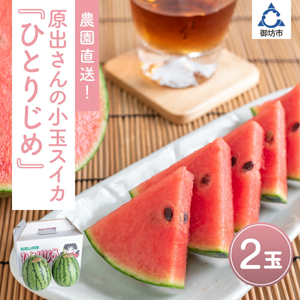農園直送!原出さんの小玉スイカ(ひとりじめ)[先行予約][2026年6月下旬頃から順次発送予定][配送不可地域:北海道、沖縄、離島等]