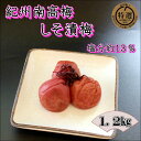 紀州南高梅　しそ漬梅　1.2kg