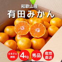 11位! 口コミ数「62件」評価「4.48」【先行予約】和歌山県産 有田みかん 4kg (2S～Lサイズ混合)【まごころ手選別】【ミカン 蜜柑 温州みかん 柑橘 和歌山】