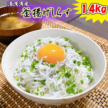 【ふるさと納税】湯浅湾の釜揚げしらす！たっぷり1.4kg（700g×2）【訳あり 家庭用】