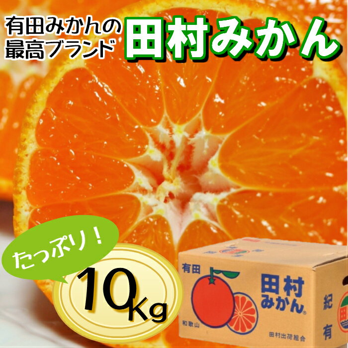 8位! 口コミ数「0件」評価「0」有田の高級みかん【田村みかん】秀品！たっぷり 10kg ギフトにもオススメ (S～Lサイズおまかせ)【ミカン 蜜柑 柑橘 温州みかん 有田み･･･ 