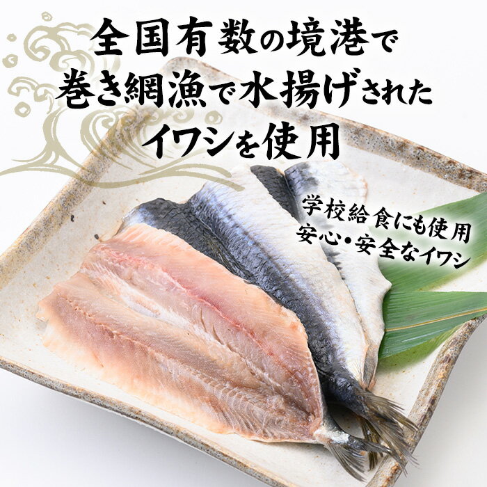 【ふるさと納税】境港産 無塩いわしひらき(計40尾)鳥取県 境港市 いわし イワシ 鰯 開き かば焼き フライ 天ぷら 煮物 簡単調理 便利 真空パック 骨抜き 鮮魚 魚 魚介 海鮮 海の幸 お取り寄せ【A72】【羽根】