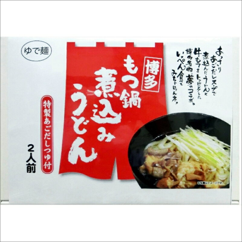 【ふるさと納税】博多もつ鍋煮込みうどん(2人前×5箱)【B4-030】【1204レビューCP】