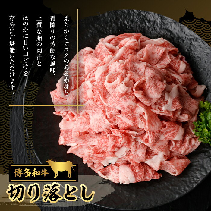 【ふるさと納税】博多和牛切り落とし(500g) 牛肉 黒毛和牛 国産 すき焼き しゃぶしゃぶ＜離島配送不可＞ 【ksg0459】【JA全農ミートフーズ】 f402184-kasuga-10002351 福岡県春日市 サンプル画像3