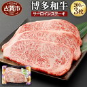 【ふるさと納税】博多和牛 サーロインステーキ 200g×3枚 合計600g ステーキ 牛肉 お肉 冷凍 福岡県産 国産 和牛 送料無料 (有)ヒロムラ