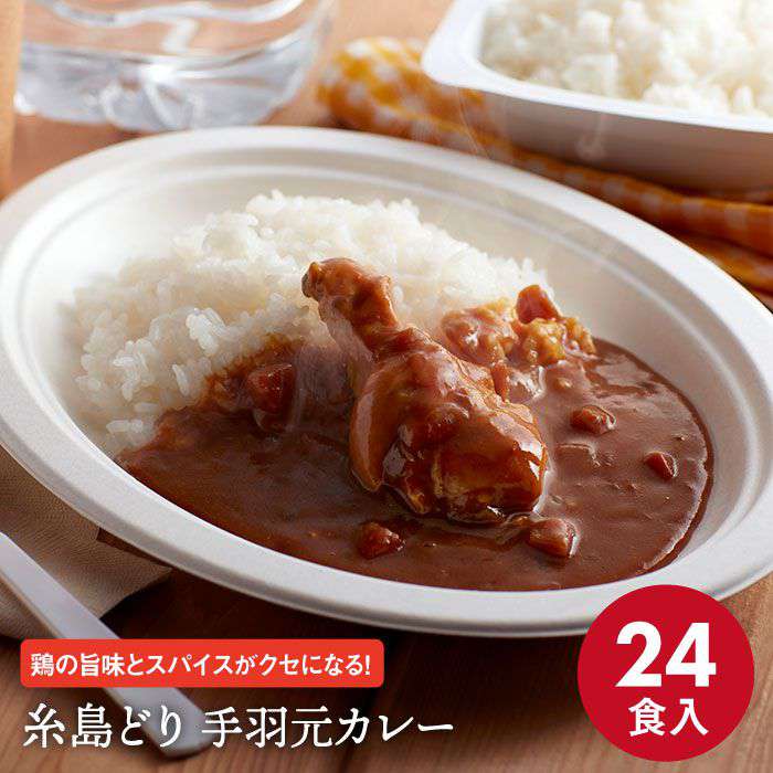 【ふるさと納税】糸島どり手羽元カレー(24食入) トリゼンフーズ ACD001