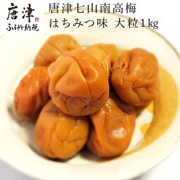 【ふるさと納税】唐津七山 南高梅大粒はちみつ味 500g×2(合計1kg)「 irodoriからつ 四季の返礼品」山間から湧き出る澄んだ水をふんだんに含んだ土壌で栽培 「2024年 令和6年」