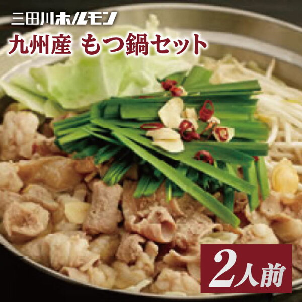 ふるさと納税 九州産もつ鍋セット(2人分) 三田川ホルモン専門店 FAC002