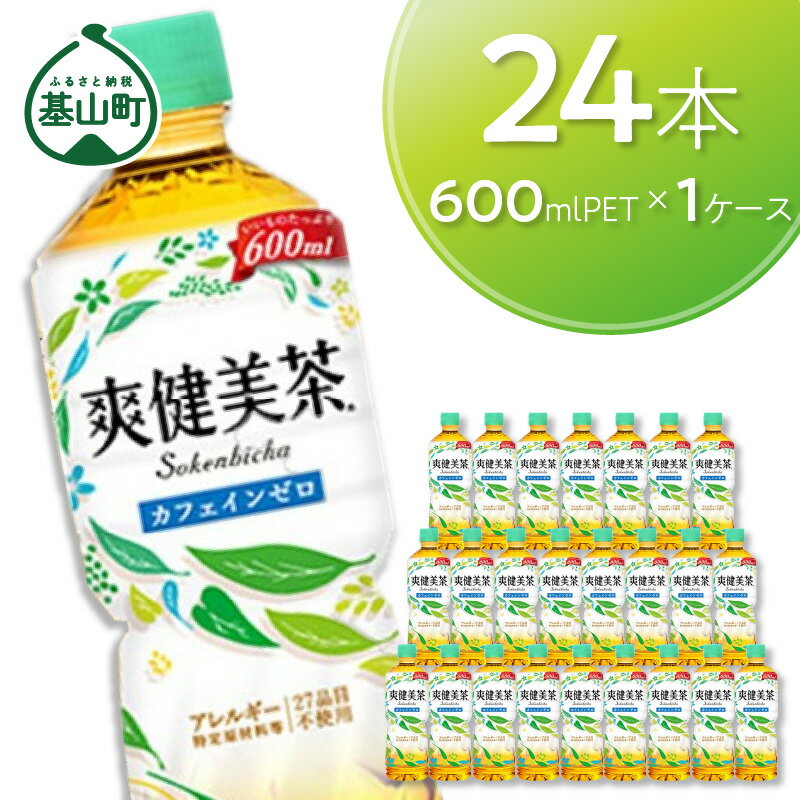 【ふるさと納税】Z2-128R 爽健美茶 600mlPET×24本（1ケース）お茶 ペットボトル ドリンク 飲料 ブレンド茶 コカ・コーラ コカコーラ 送料無料のサムネイル