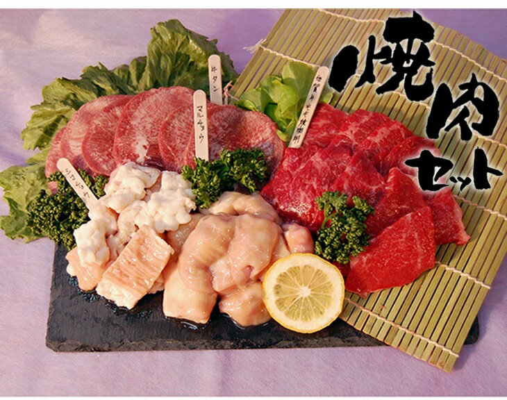 佐賀牛含む焼肉4点セット(佐賀牛もも、牛タン、ホルモン2種類)