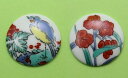 【ふるさと納税】二宮閑山 有田焼ゴルフマーカー つゆ草・花鳥 2個セット A12-14(4)