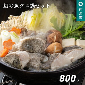 【ふるさと納税】B-065 幻の魚クエ鍋セット 800g