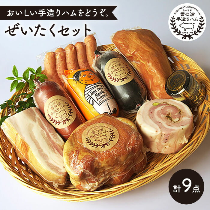 【ふるさと納税】【ボリューム満点】ぜいたくセット 9品＜雪の浦手造りハム＞ [EAM021]