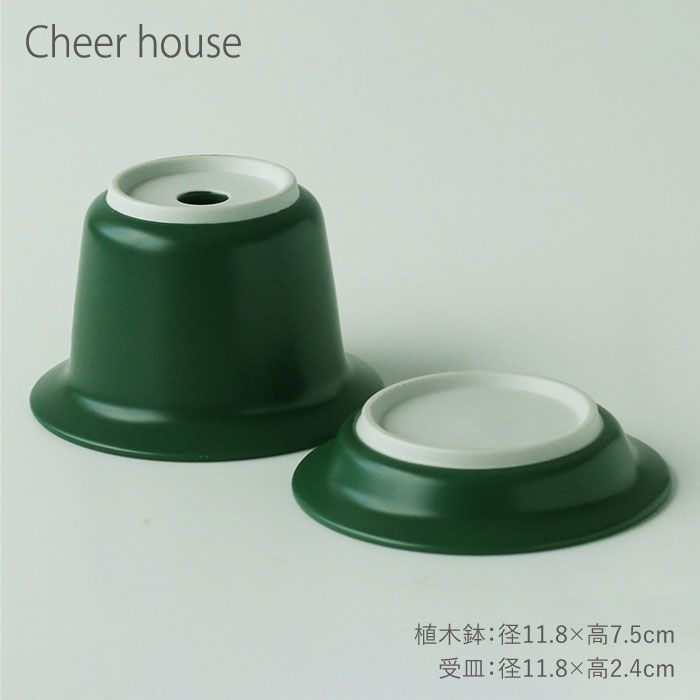 【ふるさと納税】【波佐見焼】植木鉢 2色セット（イエロー・グリーン） 食器 皿 【Cheer house】 [AC28]