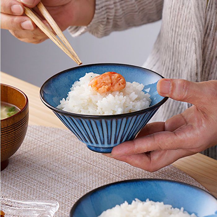 【ふるさと納税】【波佐見焼】蒼鎬 茶碗 セット 箸置き どんぶり 丼 食器 皿 【利左エ門】 [QB24]